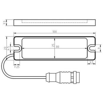 Maschinenleuchte MB-100-W-KST4