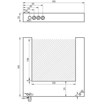 Rahmenlichtschranke ORSD-150-GUK-ST3