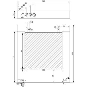 Frame light barrier ORSDT-100-GUK-ST3