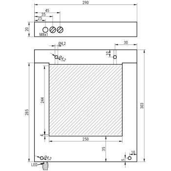 Frame light barrier ORSHT-250-PSK-ST3