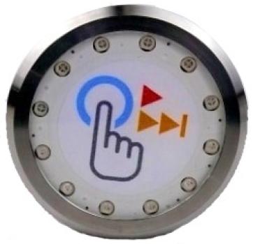 touch button with LED 46mm 4pole