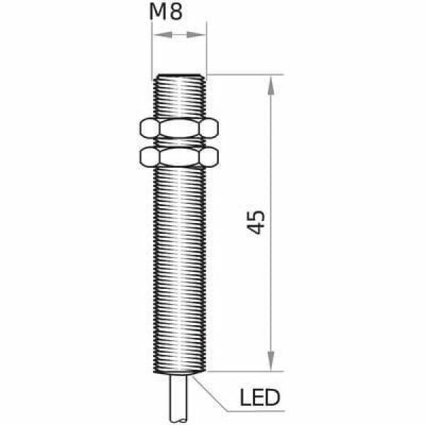 Näherungsschalter DCGL-8-POK-2m